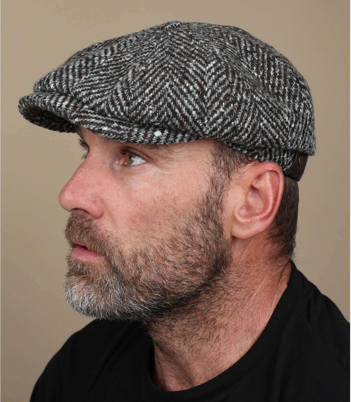 Cappellino Hatteras marrone inve Hatteras herringbone light brown Cappellino Hatteras marrone inve Hatteras herringbone light brown